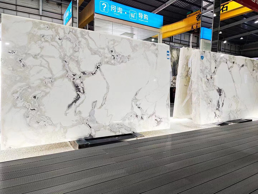 Eggshell white luxury marble